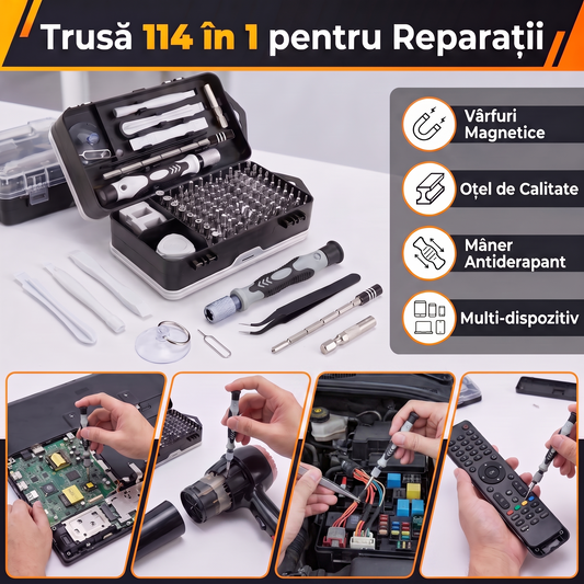 Trusă Multifuncțională cu 114-piese-în-1